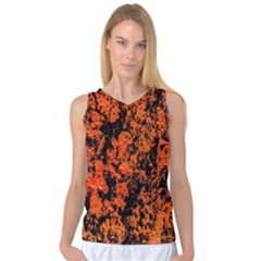 Abstract Orange Background Women s Basketball Tank Top