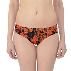 Abstract Orange Background Hipster Bikini Bottoms