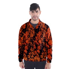 Abstract Orange Background Wind Breaker (Men)