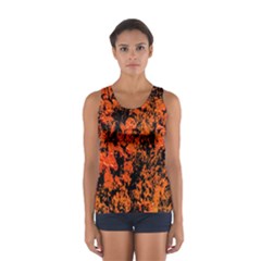 Abstract Orange Background Women s Sport Tank Top 