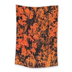 Abstract Orange Background Small Tapestry