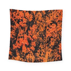 Abstract Orange Background Square Tapestry (Small)