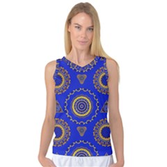 Abstract Mandala Seamless Pattern Women s Basketball Tank Top