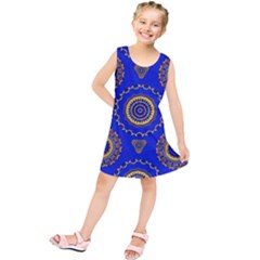 Abstract Mandala Seamless Pattern Kids  Tunic Dress