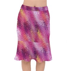 Red Seamless Abstract Background Mermaid Skirt by Nexatart