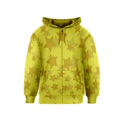 Yellow Star Kids  Zipper Hoodie by Mariart