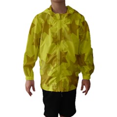 Yellow Star Hooded Wind Breaker (kids) by Mariart