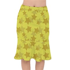 Yellow Star Mermaid Skirt by Mariart