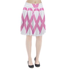 Breast Cancer Ribbon Pink Pleated Skirt by Mariart