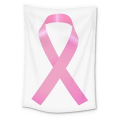 Breast Cancer Ribbon Pink Large Tapestry by Mariart