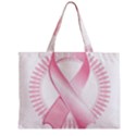 Breast Cancer Ribbon Pink Girl Women Zipper Mini Tote Bag View2