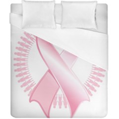 Breast Cancer Ribbon Pink Girl Women Duvet Cover (california King Size) by Mariart