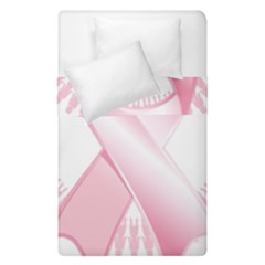 Breast Cancer Ribbon Pink Girl Women Duvet Cover Double Side (single Size) by Mariart