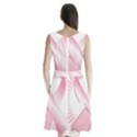 Breast Cancer Ribbon Pink Girl Women Sleeveless Chiffon Waist Tie Dress View2