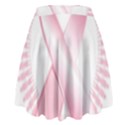 Breast Cancer Ribbon Pink Girl Women High Waist Skirt View2