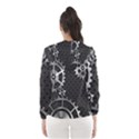 Chain Iron Polka Dot Black Silver Hooded Wind Breaker (Women) View2