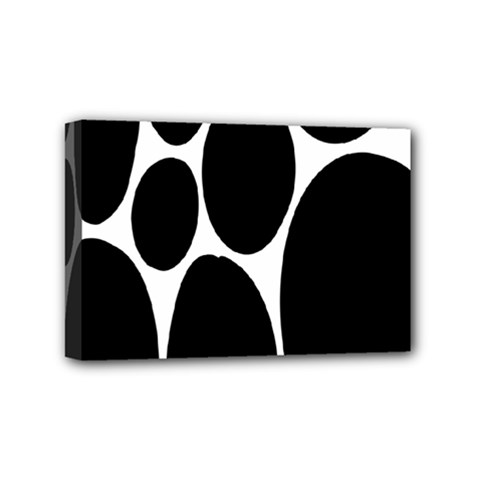 Dalmatian Black Spot Stone Mini Canvas 6  X 4  by Mariart