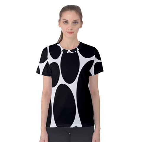 Dalmatian Black Spot Stone Women s Cotton Tee by Mariart