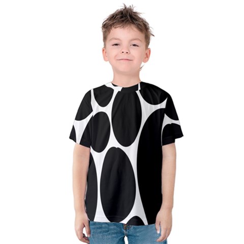 Dalmatian Black Spot Stone Kids  Cotton Tee by Mariart