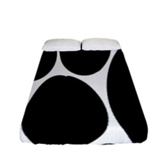 Dalmatian Black Spot Stone Fitted Sheet (full/ Double Size) by Mariart