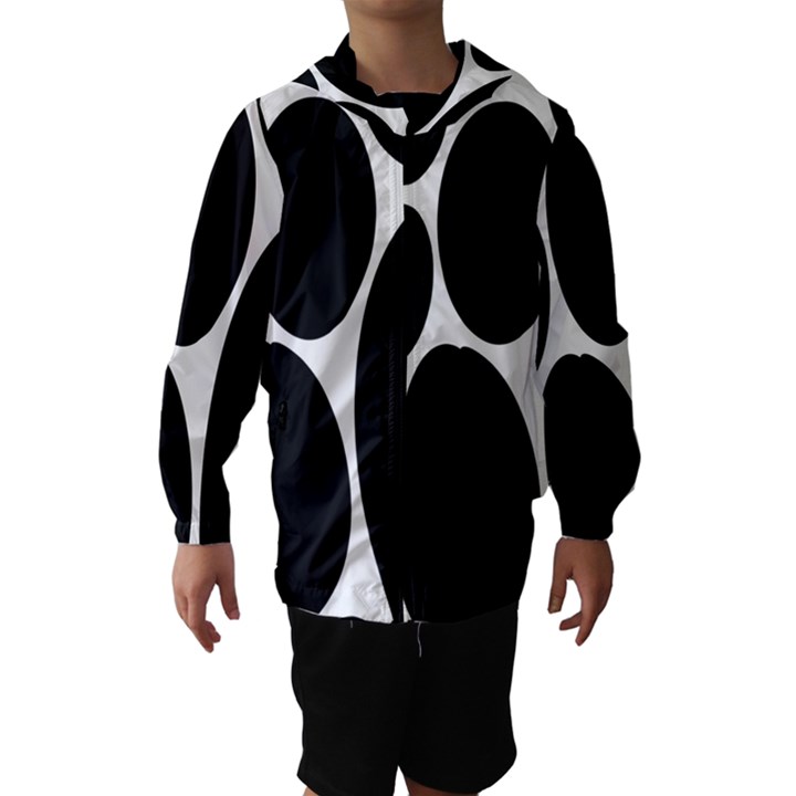 Dalmatian Black Spot Stone Hooded Wind Breaker (Kids)