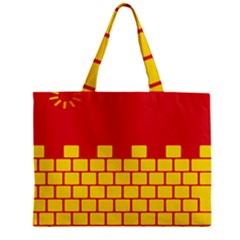 Firewall Bridge Signal Yellow Red Zipper Mini Tote Bag by Mariart