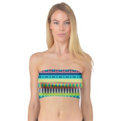 Aztec Triangle Chevron Wave Plaid Circle Color Rainbow Bandeau Top