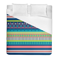 Aztec Triangle Chevron Wave Plaid Circle Color Rainbow Duvet Cover (Full/ Double Size)