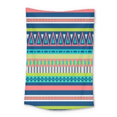 Aztec Triangle Chevron Wave Plaid Circle Color Rainbow Small Tapestry