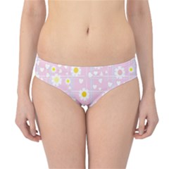 Flower Floral Sunflower Pink Yellow Hipster Bikini Bottoms