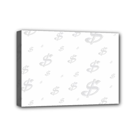 Dollar Sign Transparent Mini Canvas 7  X 5  by Mariart