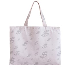 Dollar Sign Transparent Zipper Mini Tote Bag by Mariart