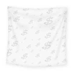 Dollar Sign Transparent Square Tapestry (large)