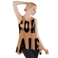 For Sale Sign Black Brown Side Drop Tank Tunic by Mariart