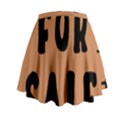 For Sale Sign Black Brown Mini Flare Skirt View2