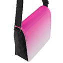 Gradients Pink White Flap Messenger Bag (S) View2