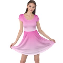 Gradients Pink White Cap Sleeve Dresses by Mariart