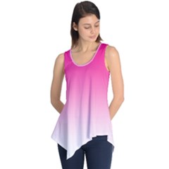 Gradients Pink White Sleeveless Tunic by Mariart