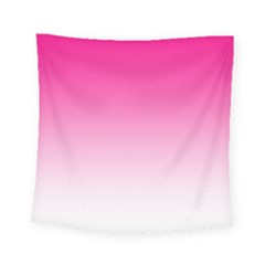 Gradients Pink White Square Tapestry (small)