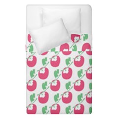 Fruit Pink Green Mangosteen Duvet Cover Double Side (single Size)