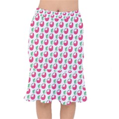 Fruit Pink Green Mangosteen Mermaid Skirt