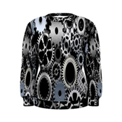 Gears Technology Steel Mechanical Chain Iron Women s Sweatshirt by Mariart