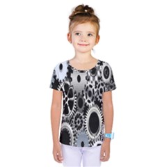 Gears Technology Steel Mechanical Chain Iron Kids  One Piece Tee