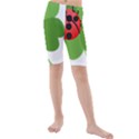 Insect Flower Floral Animals Green Red Kids  Mid Length Swim Shorts View1