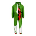 Insect Flower Floral Animals Green Red Hooded Jumpsuit (Kids) View1