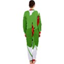 Insect Flower Floral Animals Green Red OnePiece Jumpsuit (Ladies)  View2