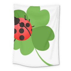 Insect Flower Floral Animals Green Red Medium Tapestry