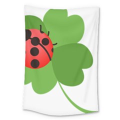 Insect Flower Floral Animals Green Red Large Tapestry