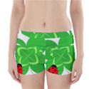 Insect Flower Floral Animals Green Red Line Boyleg Bikini Wrap Bottoms View1