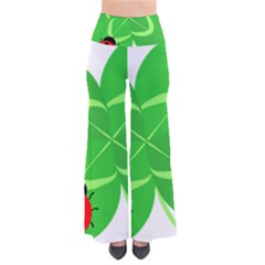 Insect Flower Floral Animals Green Red Line Pants by Mariart